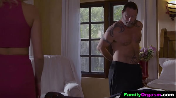 FamilyOrgasm – Raunchy Daughter Temptes her Stepdad in the Bedroom